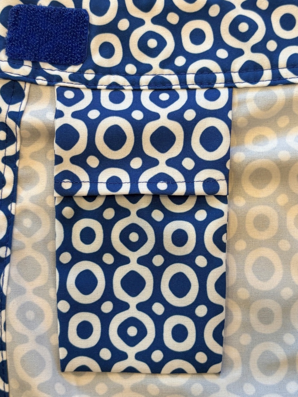 RipSkirt XL Blue White Geometric Wrap Skirt Beach Cover Up Quick Dry - Picture 7 of 12